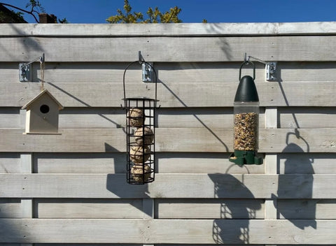 Fence bird feeder hanger bracket set for fences, pergolas, walls - £7.99