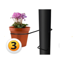 3-Single-Soilpipe-Plant Pot Holders / Brackets-£11.99